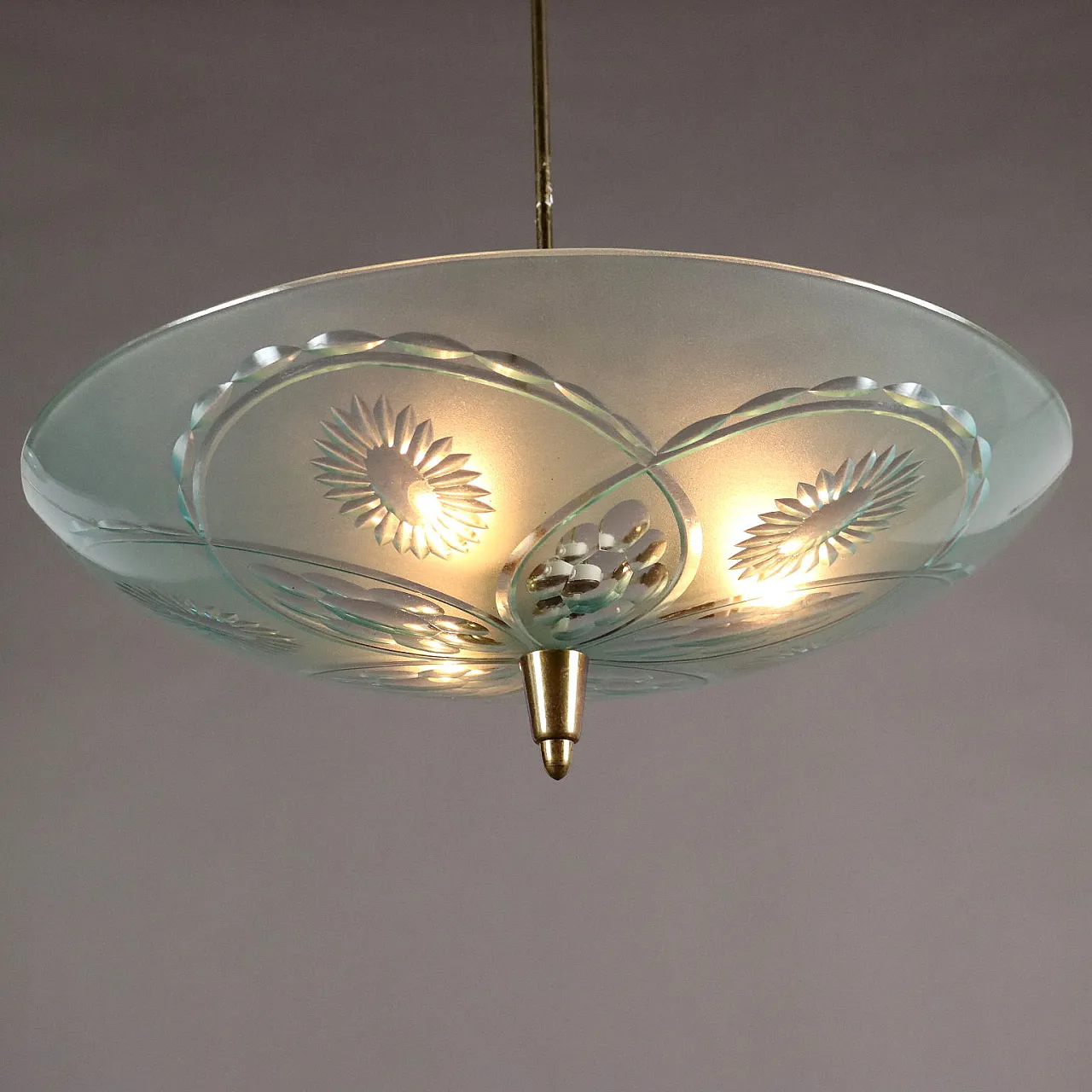 Ceiling lamp glass, 50s 3