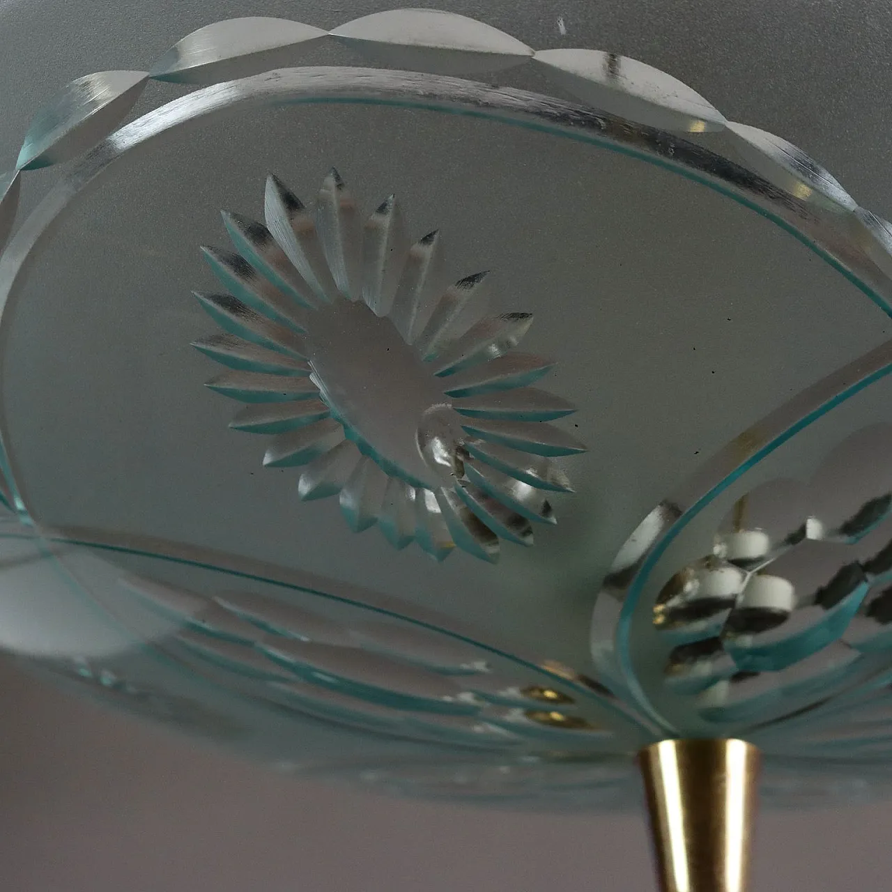 Ceiling lamp glass, 50s 7
