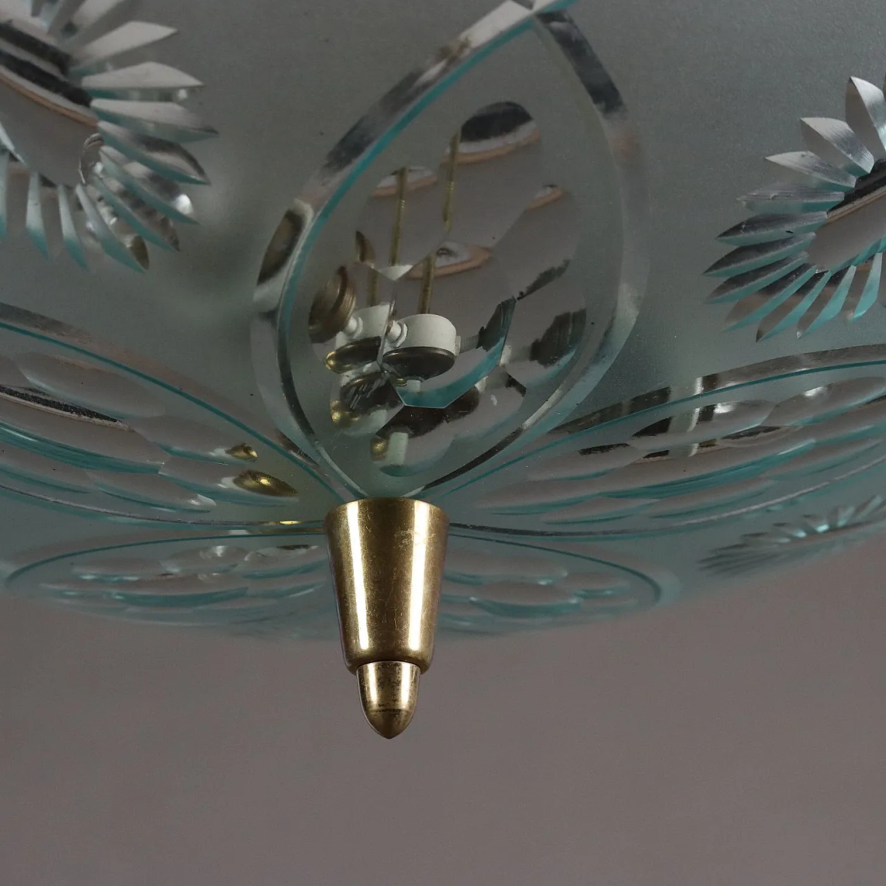 Ceiling lamp glass, 50s 8