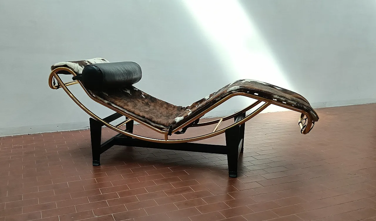 Chaise longue in metallo e pelle di Pierre Cardin, anni '80 35