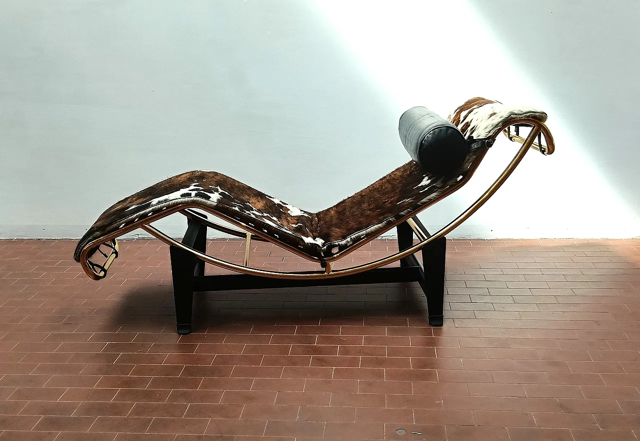 Chaise longue in metallo e pelle di Pierre Cardin, anni '80 36