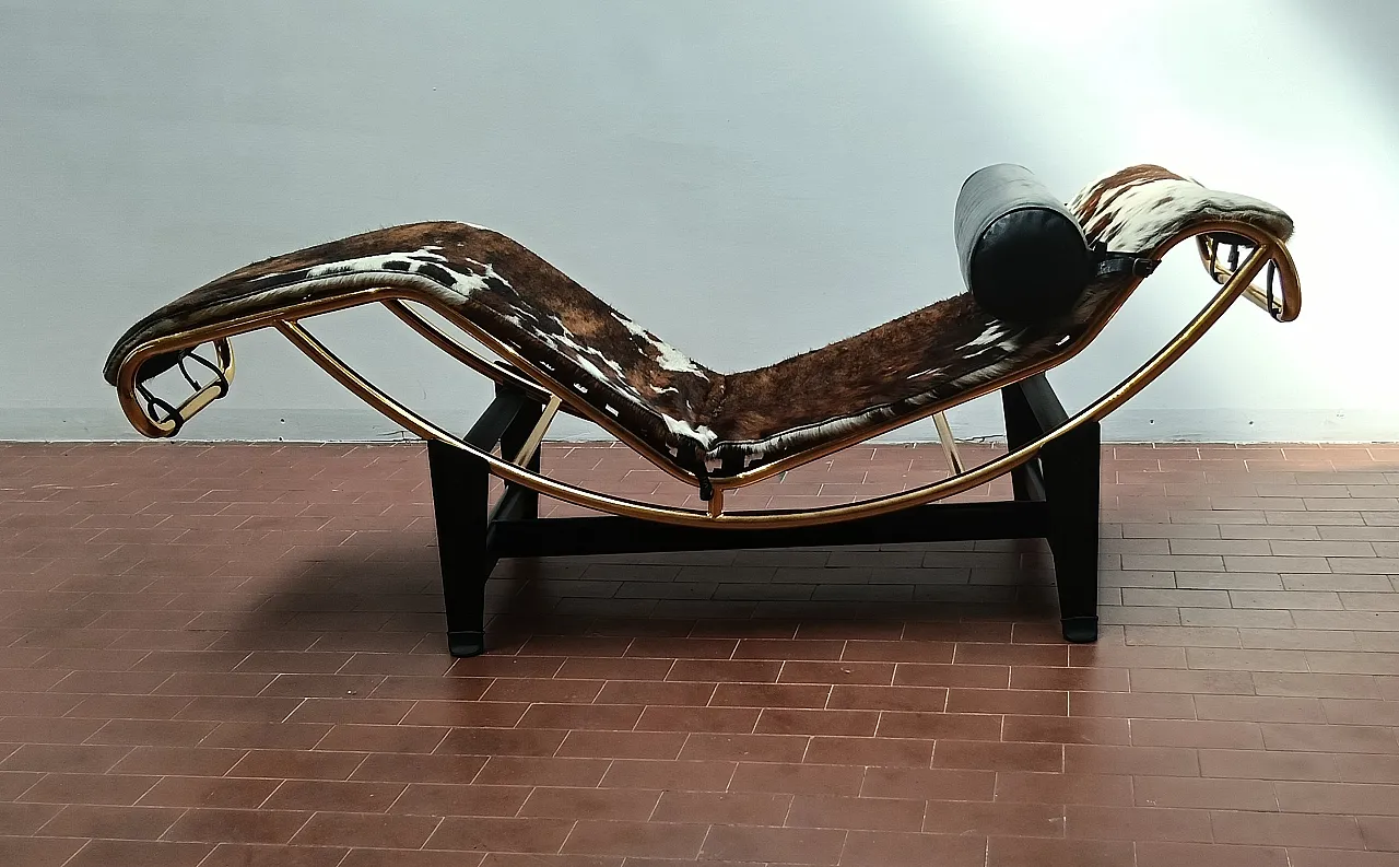 Chaise longue in metallo e pelle di Pierre Cardin, anni '80 38
