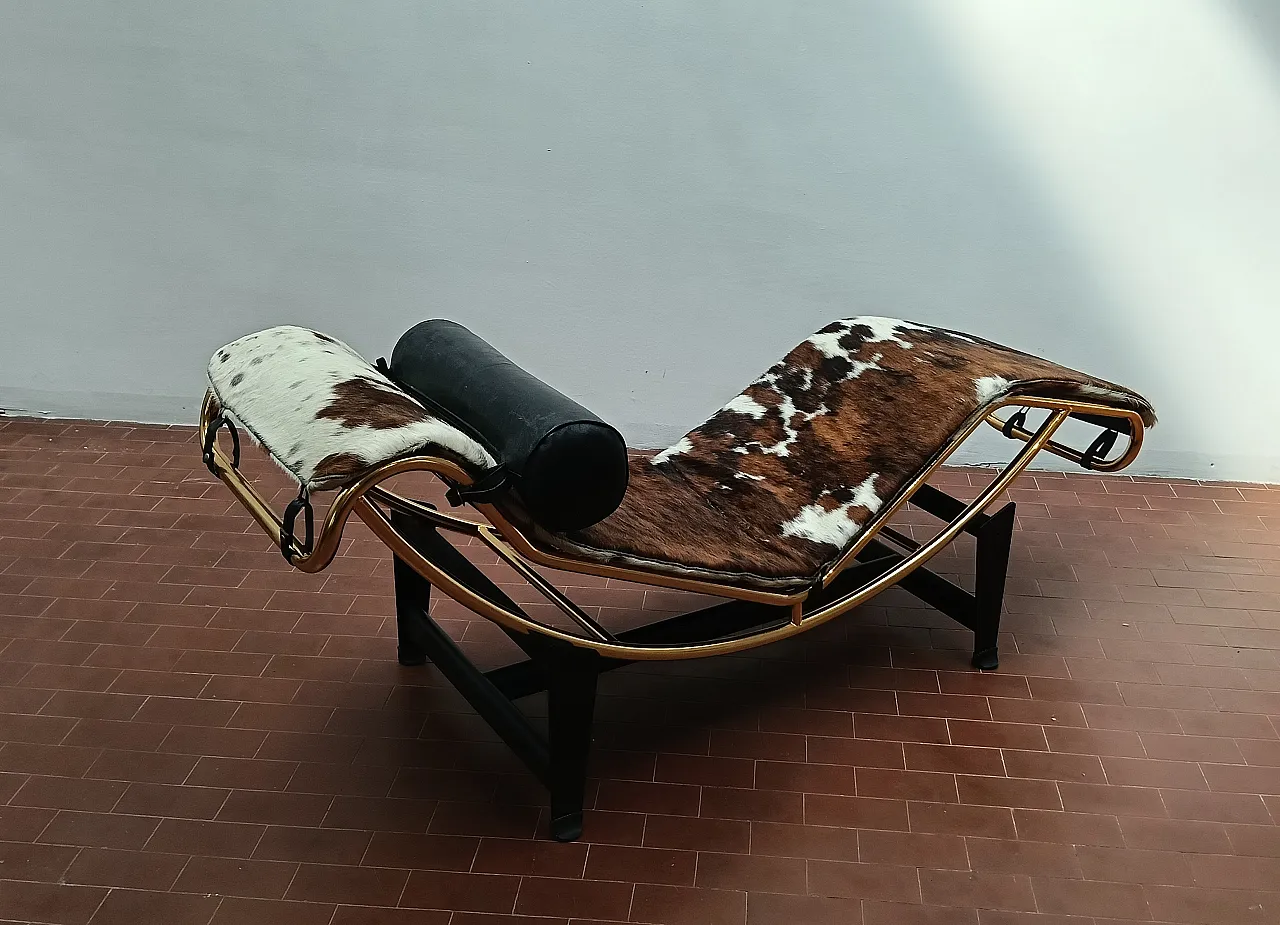 Chaise longue in metallo e pelle di Pierre Cardin, anni '80 44