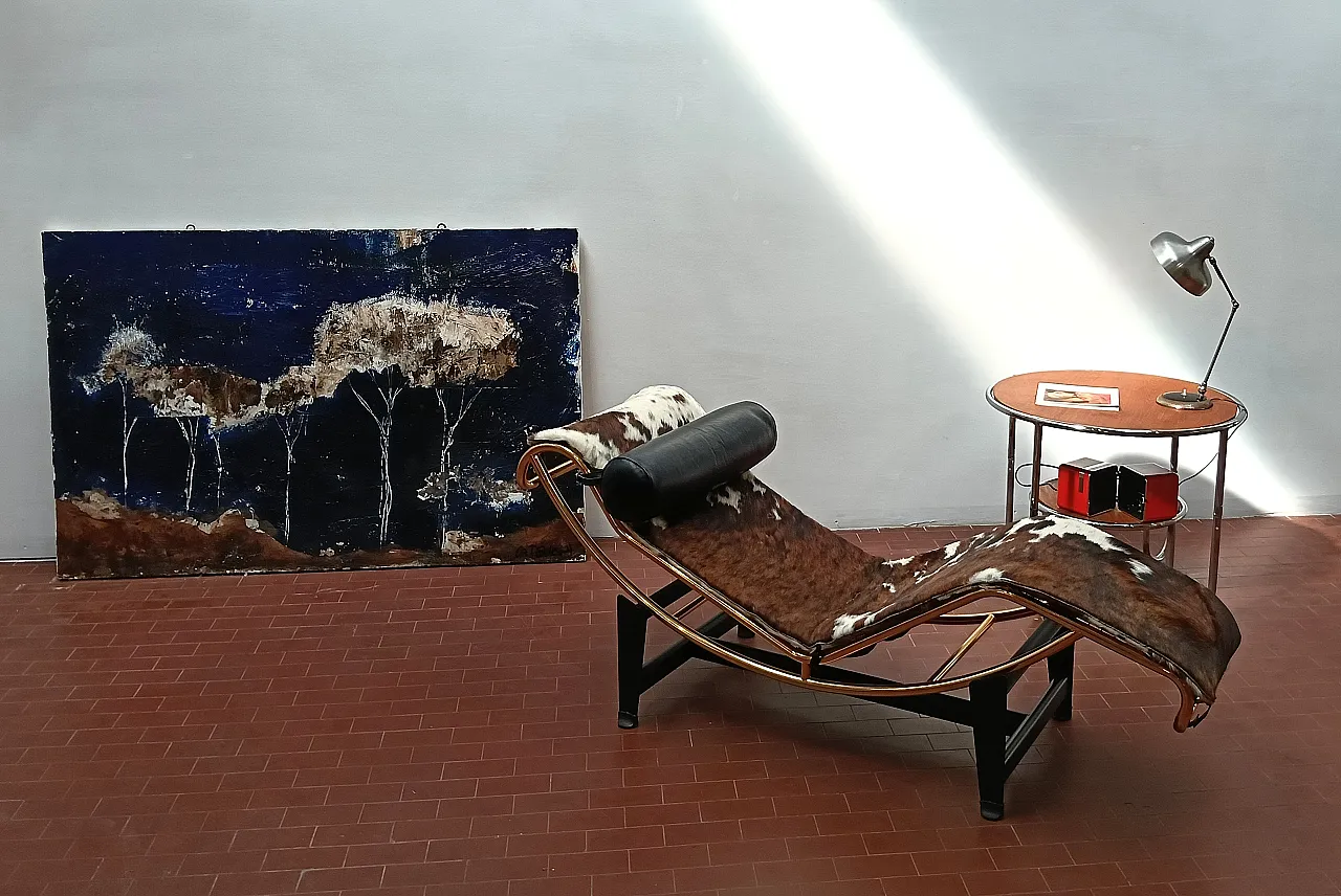 Chaise longue in metallo e pelle di Pierre Cardin, anni '80 45