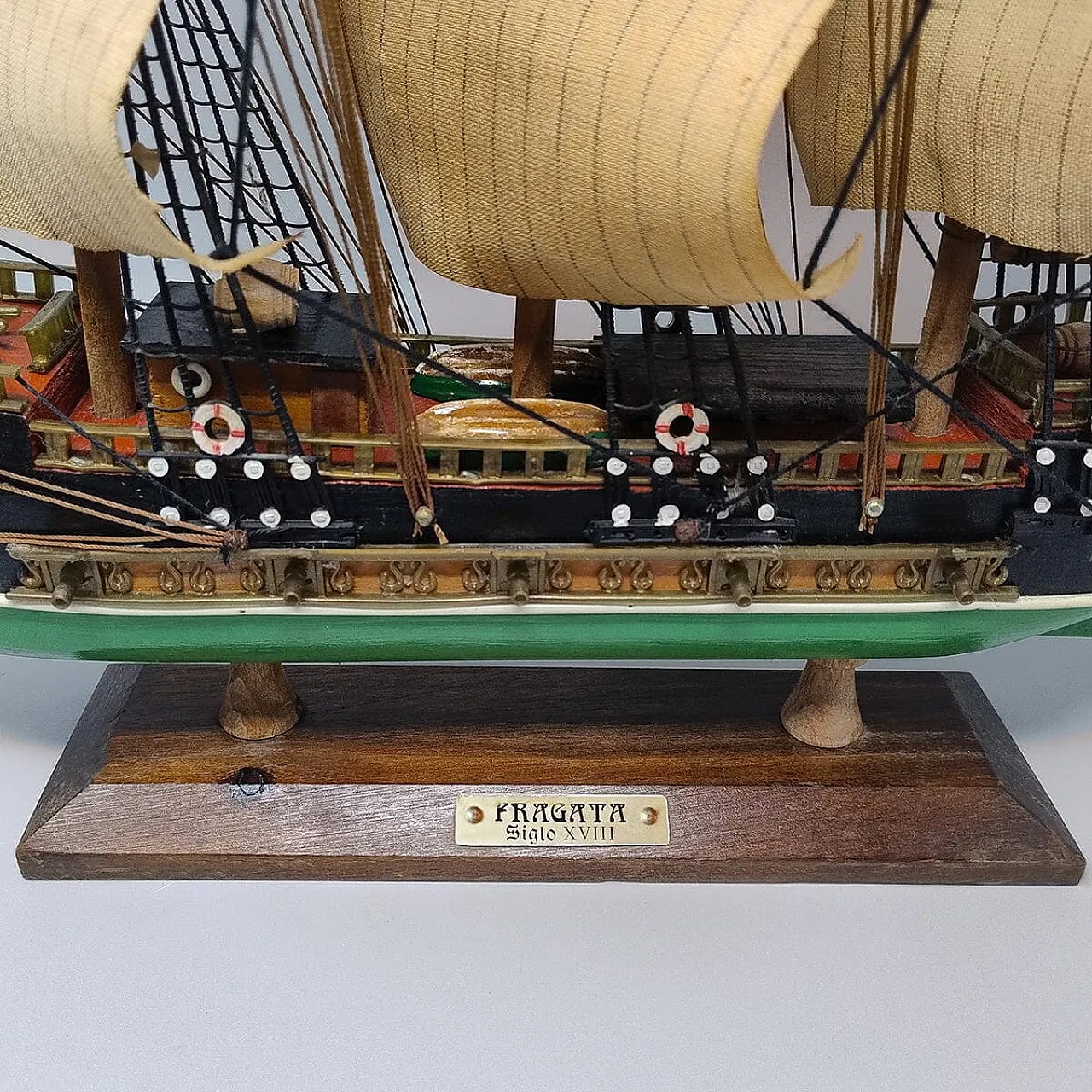 Fragata Siglo XVIII model ship, 1970s 8
