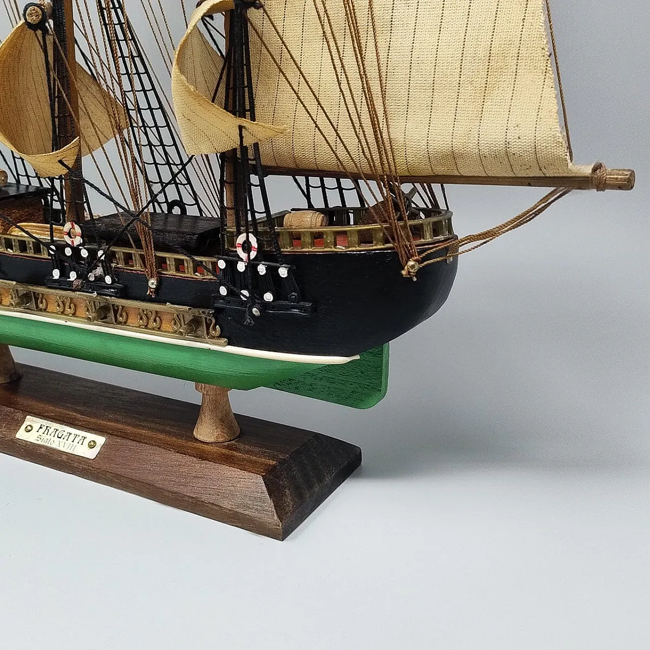 Fragata Siglo XVIII model ship, 1970s 9