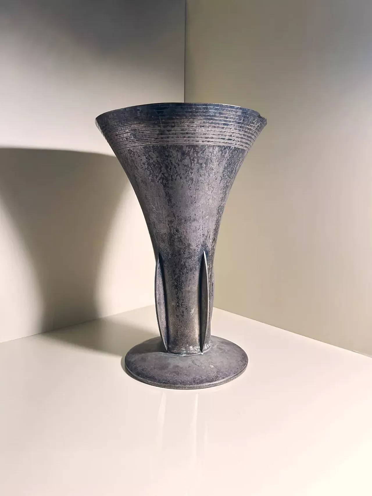 Large silver-plated amphora vase WMF, 1925 9