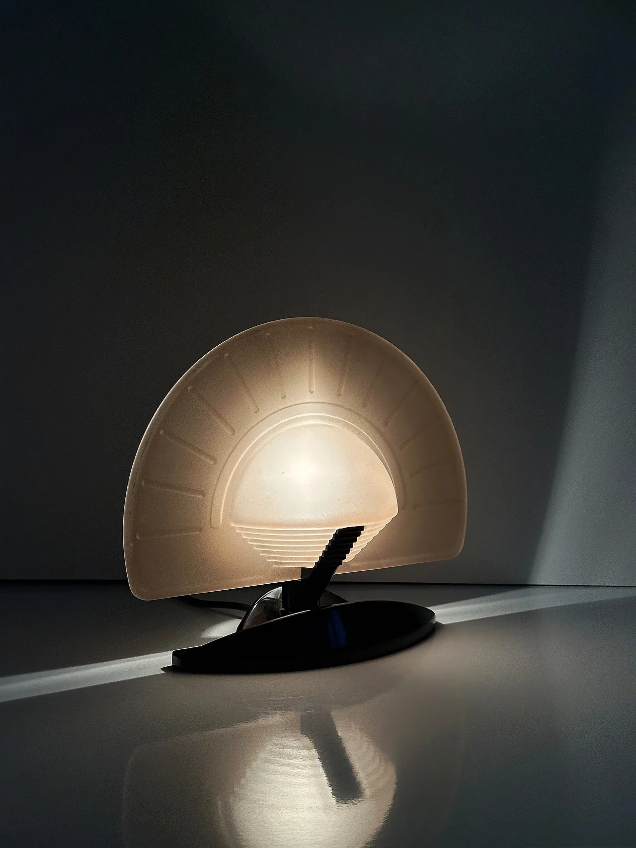 Italian Art Deco fan lamp by Vincenzo Missanelli for Ladue - 1980s 5