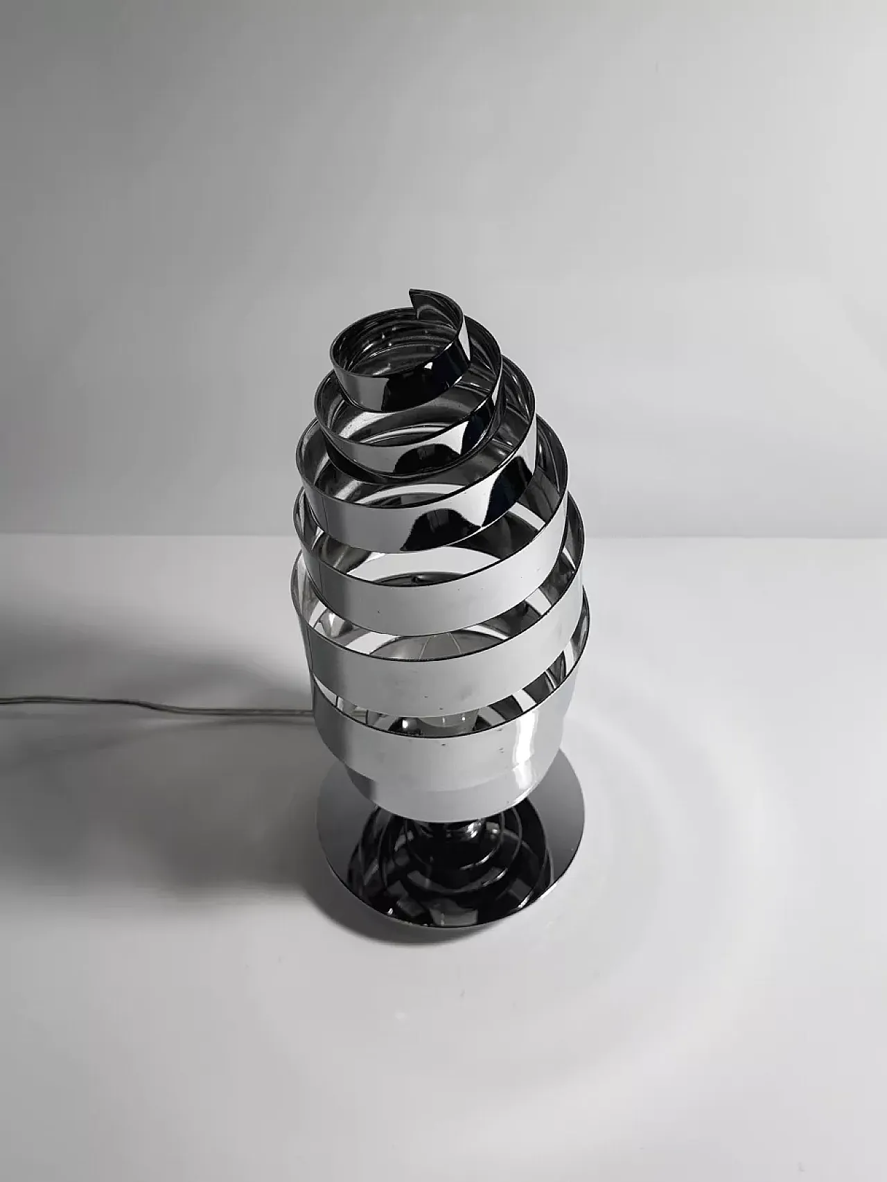 Space age chrome table lamp Sputnik, 70s 4