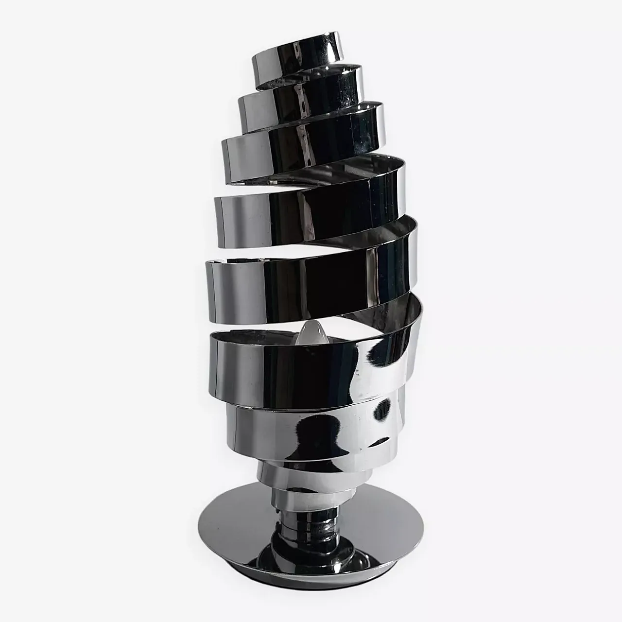 Space age chrome table lamp Sputnik, 70s 5