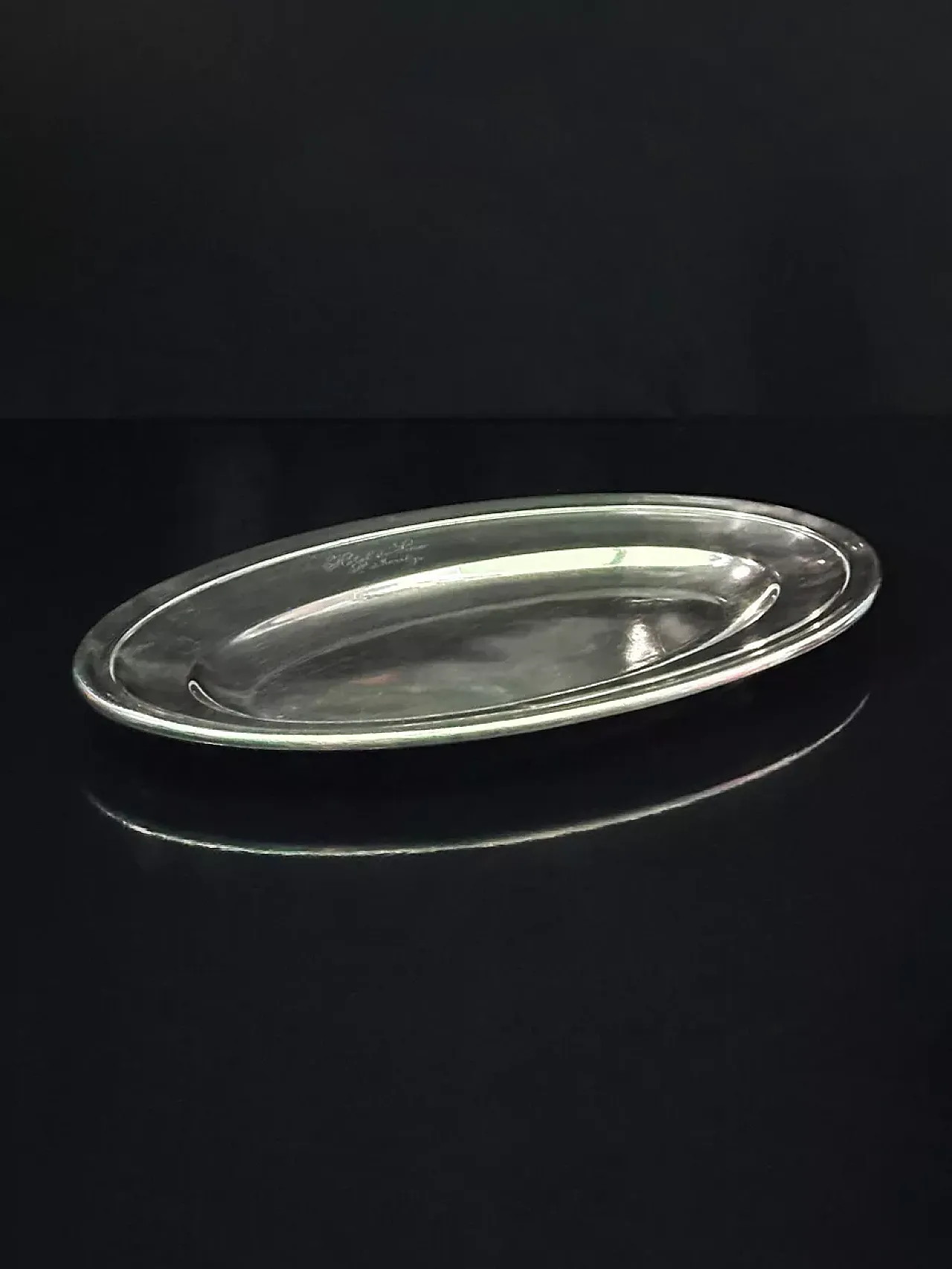 Silver-plated Christofle tray Grand Hotel du Lac St. Moritz, 1930s 5