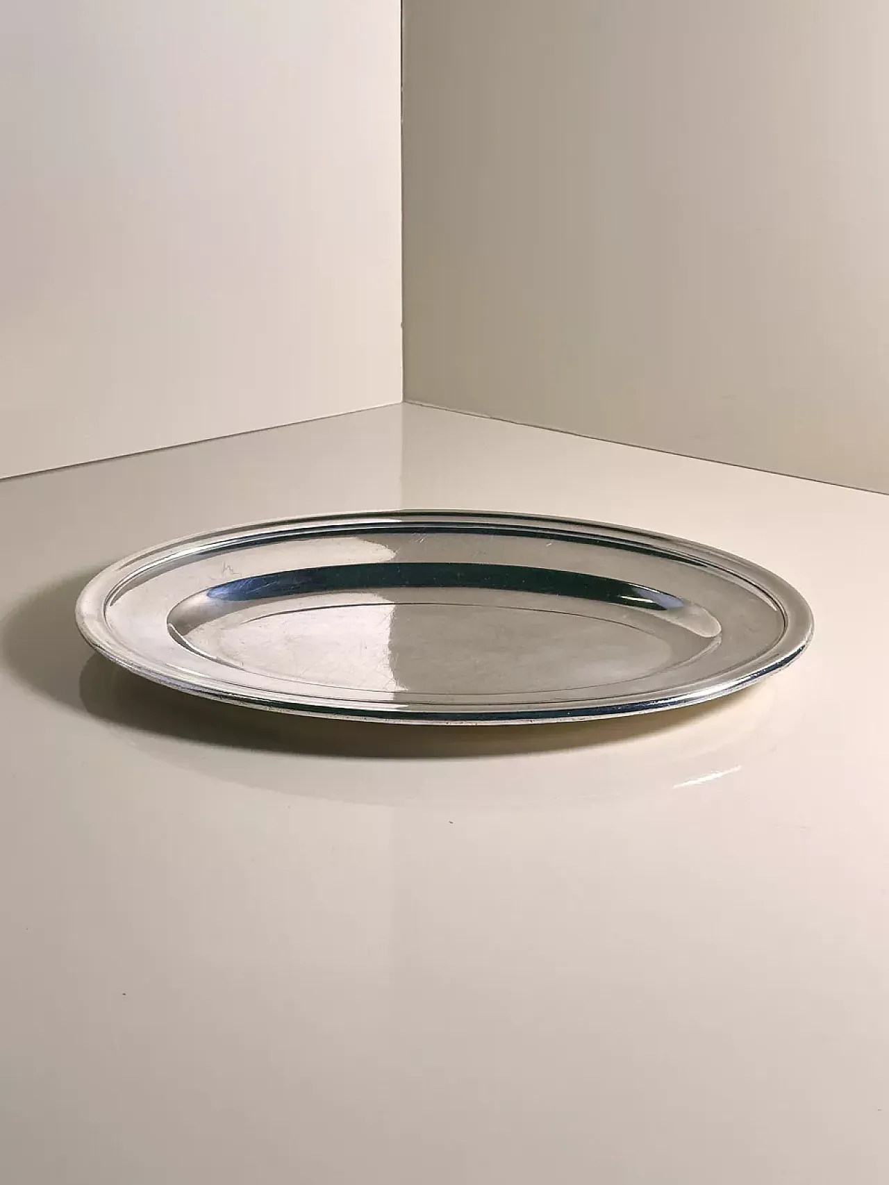 Silver-plated Christofle tray Grand Hotel du Lac St. Moritz, 1930s 7