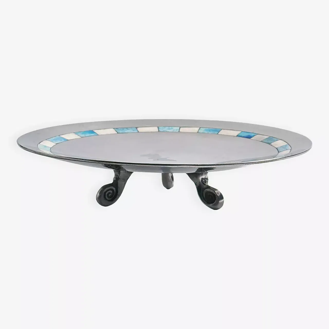 Indonesian footed bowl Mid Cenury 1950s 8