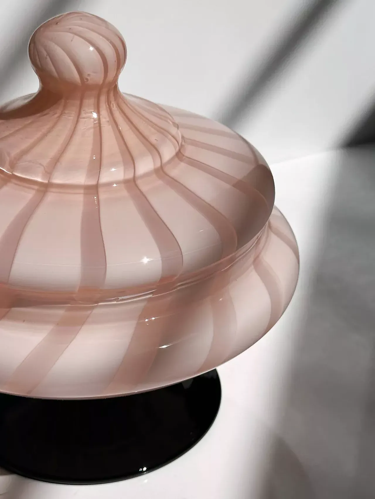 1950s Murano Opaline Glas Bonbonniere 5