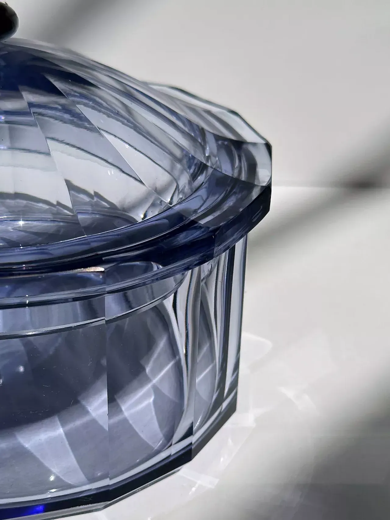 Italian Art Deco Crystal Glass Bonbonniere, 1930s 3