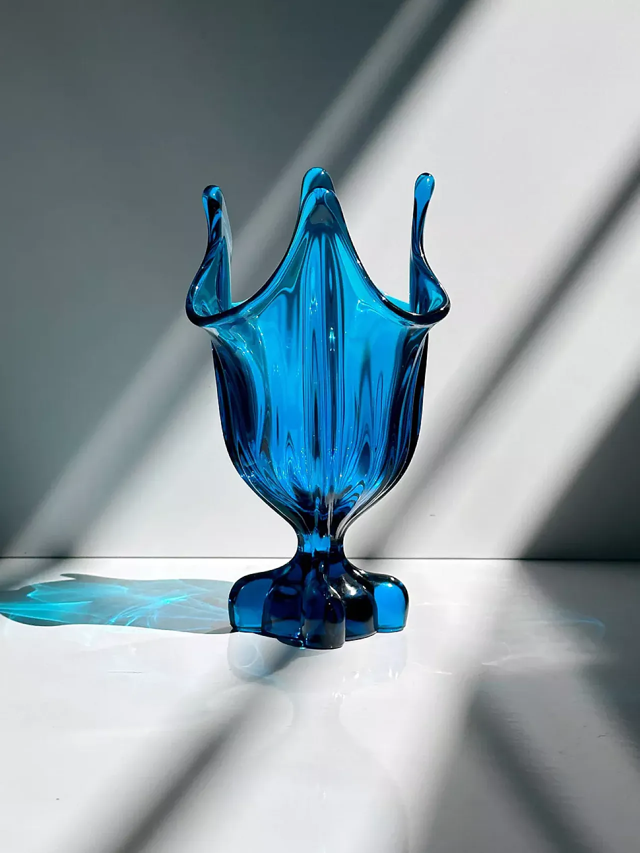 Vaso ad anfora di vetro vichingo, anni '60 1