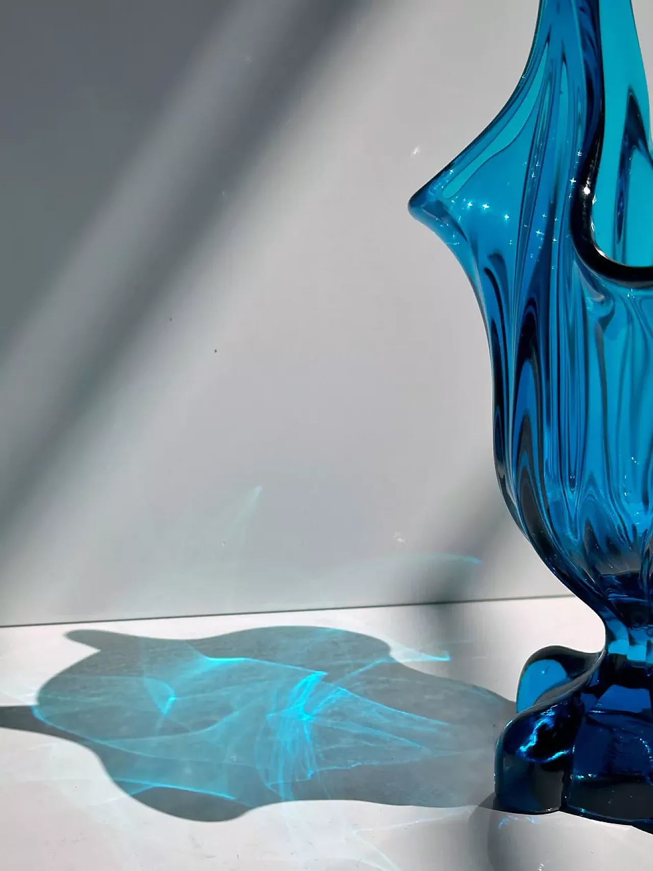 Vaso ad anfora di vetro vichingo, anni '60 3