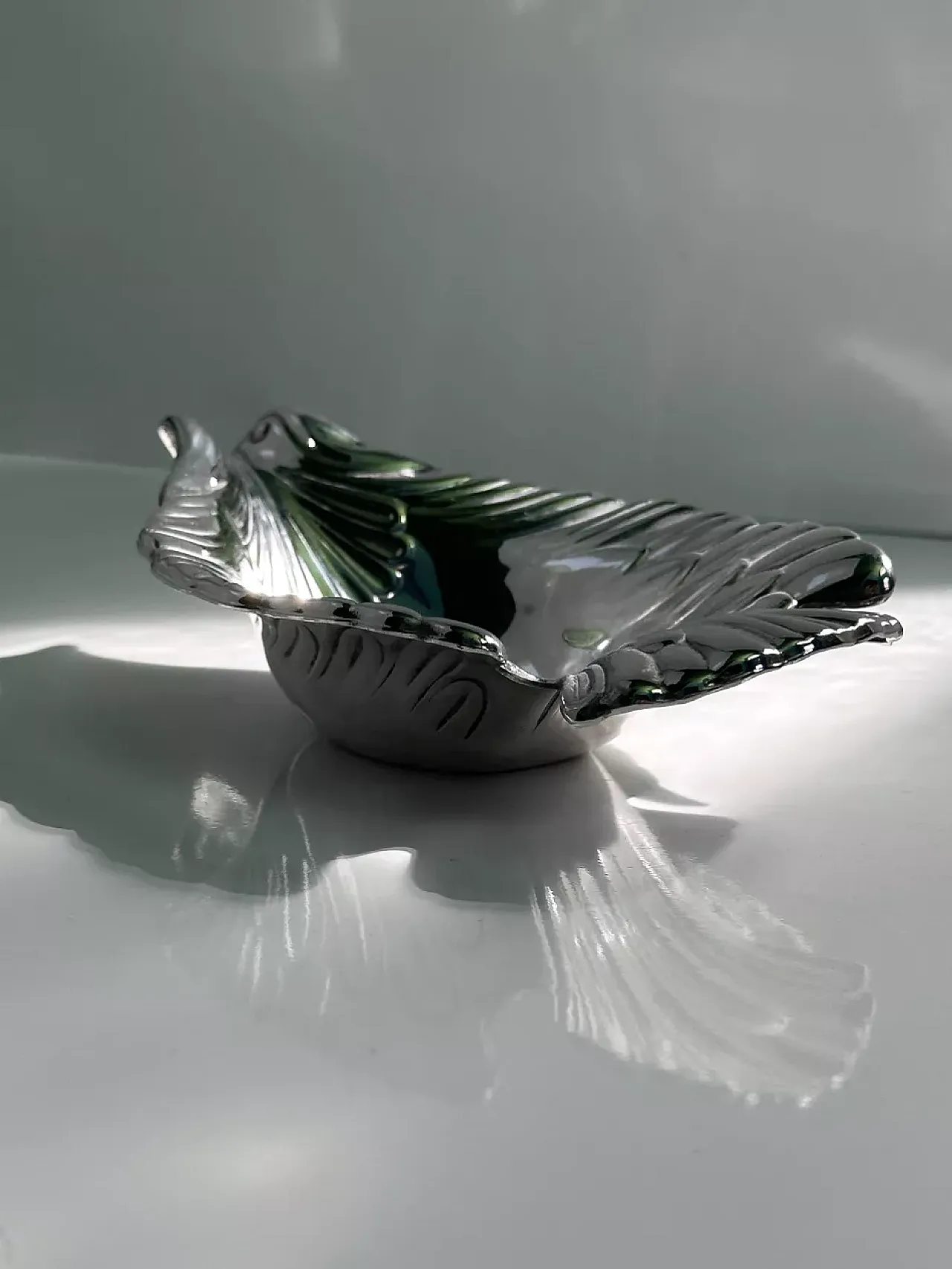 Ciotola di colomba argentata italiana degli anni '70 5