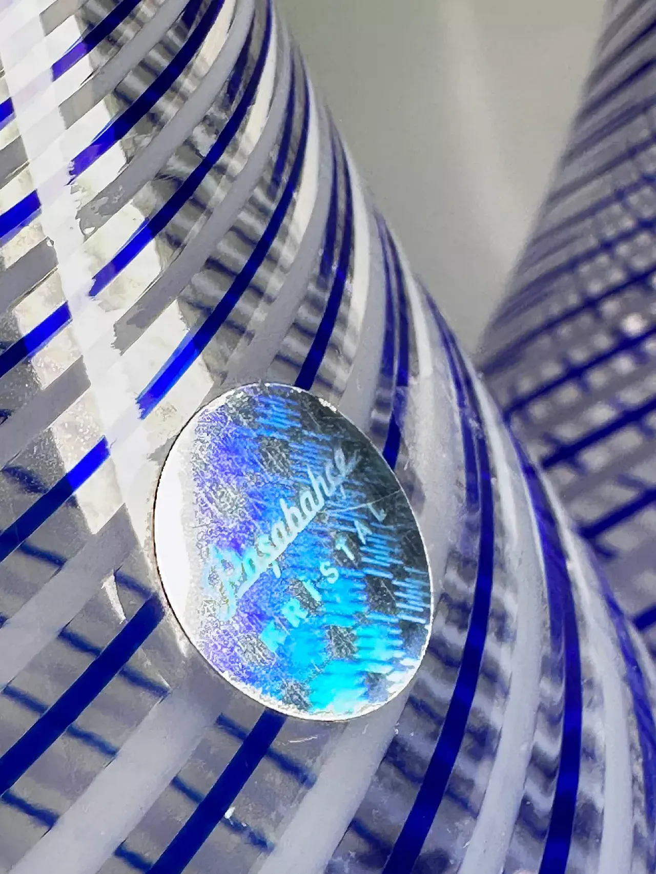 Coppia di bottiglie di vetro di cristallo di Pasabahce, anni '60 3