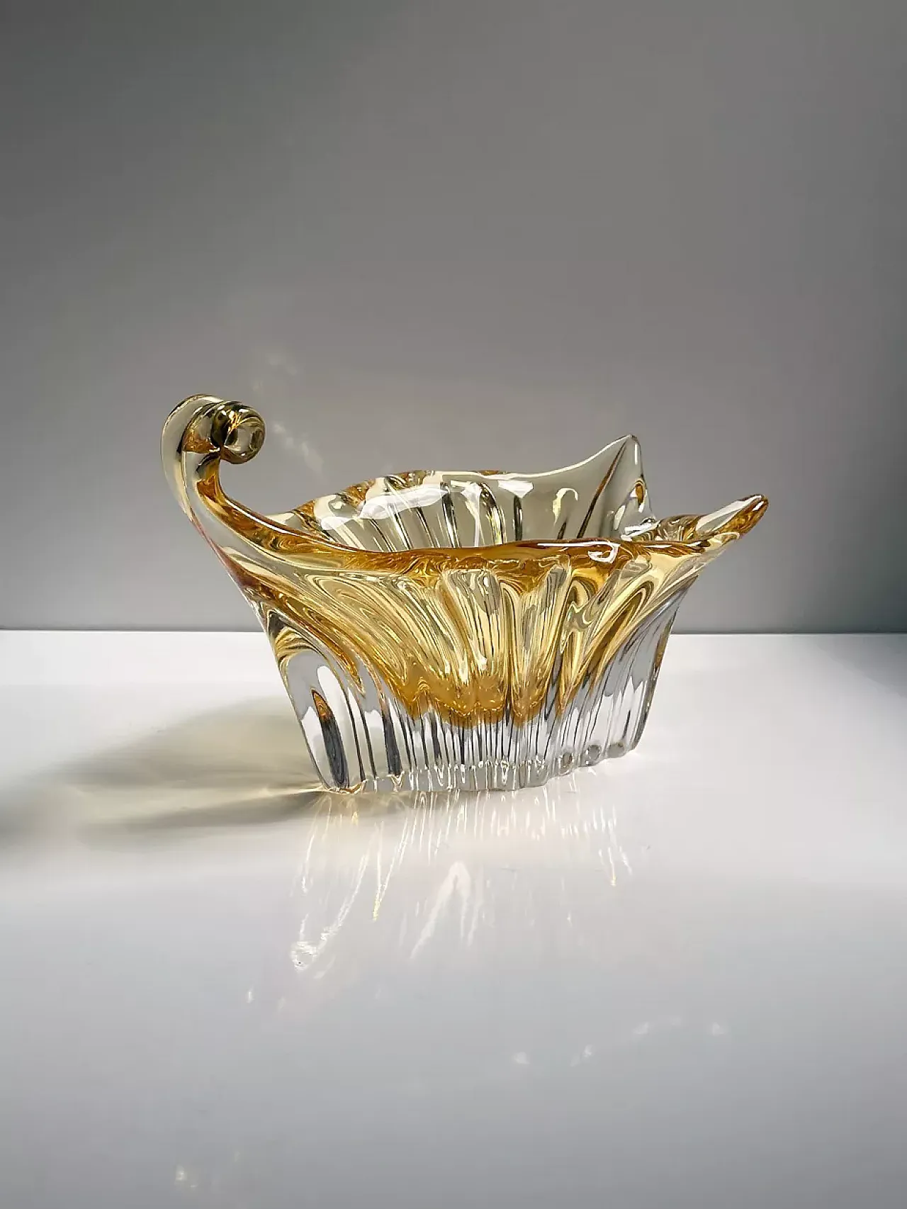 Champagne Gold Murano Vide Poche, anni '60 2