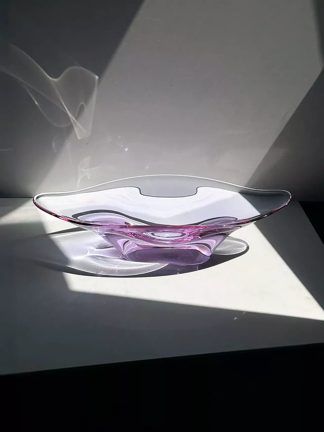 Ciotola Alessandrite di Boemia vetro neodymio di Skrdlovice, anni '60 1