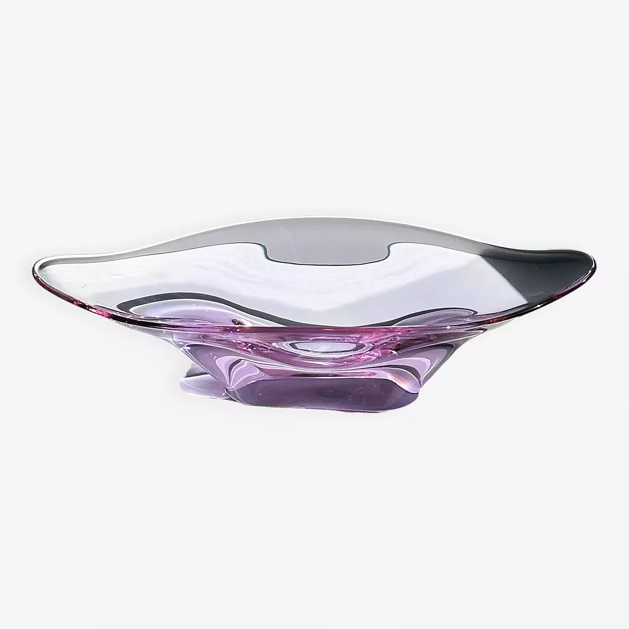 Ciotola Alessandrite di Boemia vetro neodymio di Skrdlovice, anni '60 6