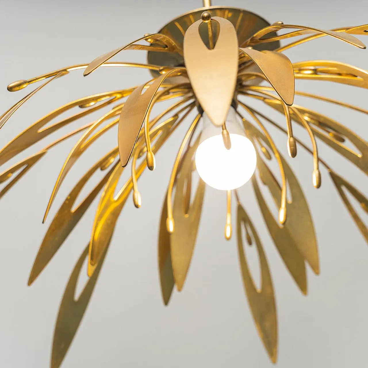 70s brass chandelier 4