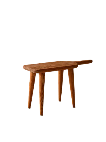 Scandinavian stool in larch, 1950s