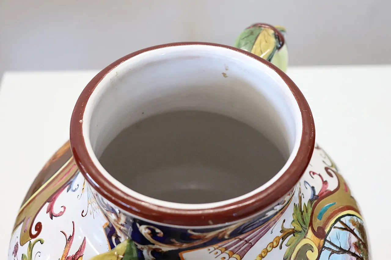 Vaso in ceramica decoro classico, Faenza anni '50 11