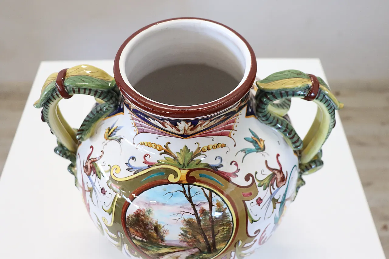 Vaso in ceramica decoro classico, Faenza anni '50 14