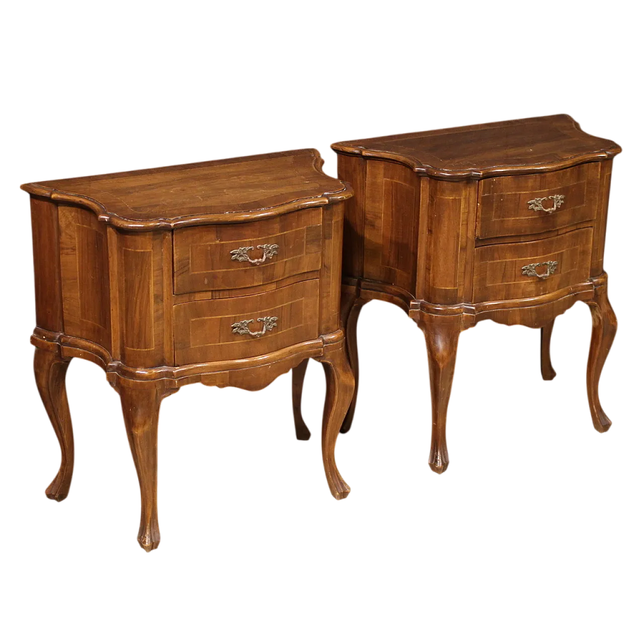 Coppia comodini veneti della metà del XX secolo 14