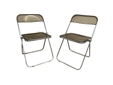 Coppia sedie Plia di Giancarlo Pieretti per Anonima Castelli, 1967