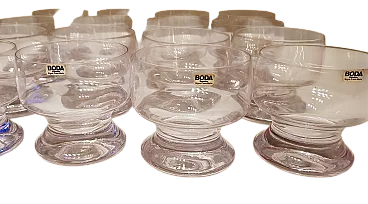 16 Coppe Boda Sweden in vetro, anni '70
