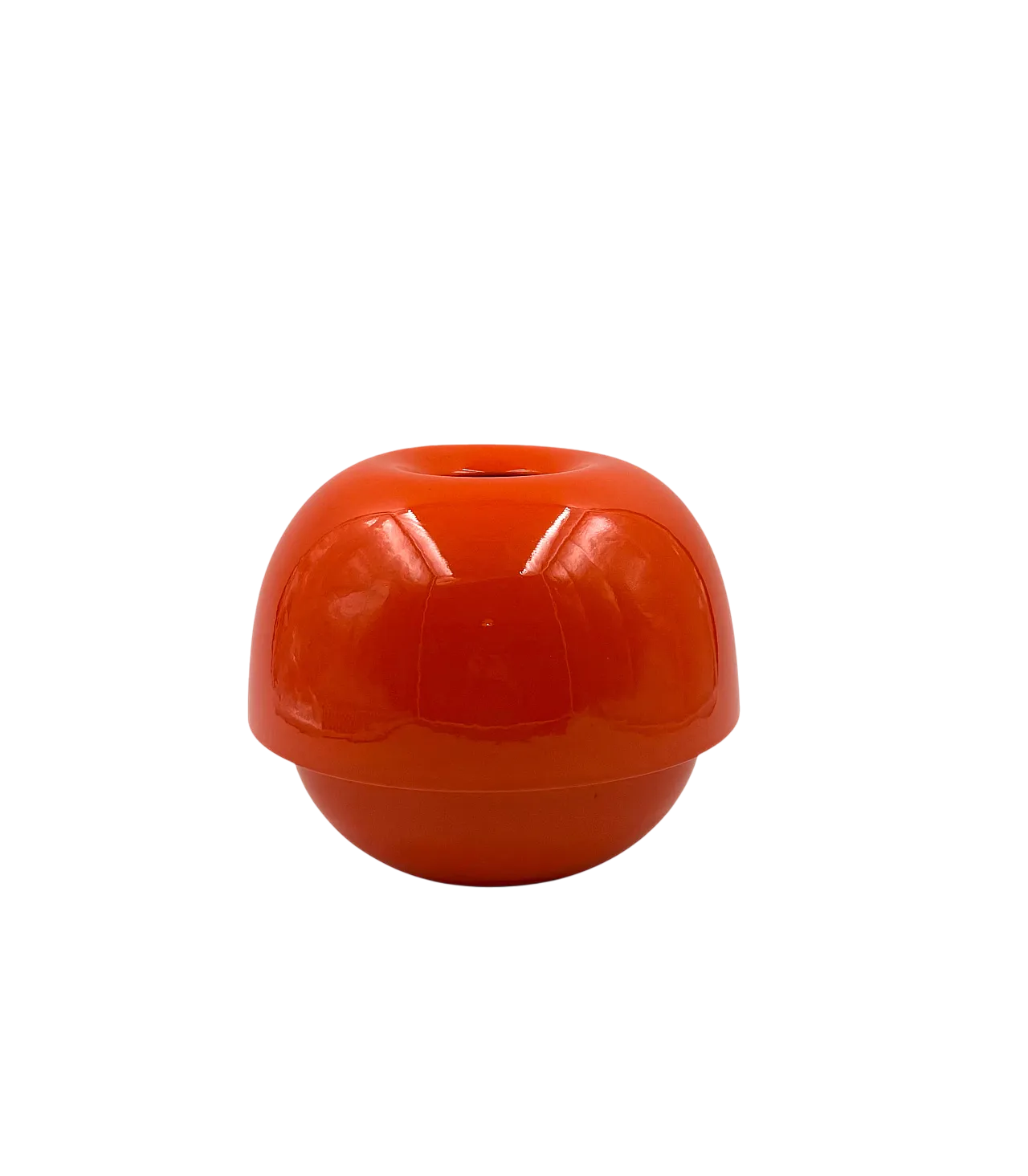 Space Age Orange Ceramic Vase, Sicart Italy approx. 1970 17