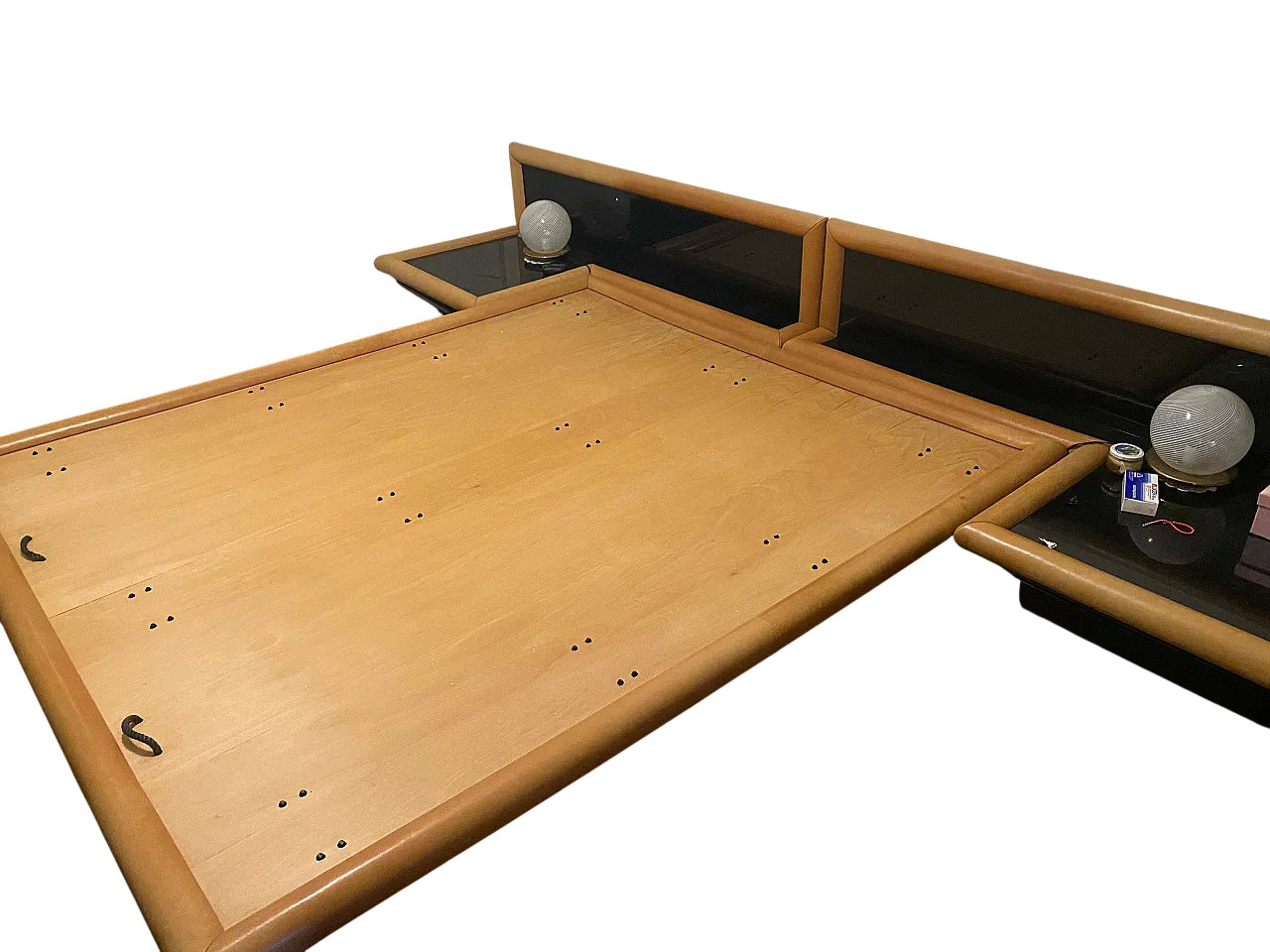 Morna bed and bedside tables by Afra and Tobia Scarpa, 1970s 6