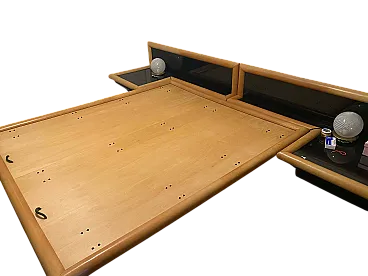 Morna bed and bedside tables by Afra and Tobia Scarpa, 1970s