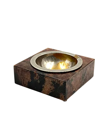 Brown Parent Ashtra by, Aldo Tura, 1960