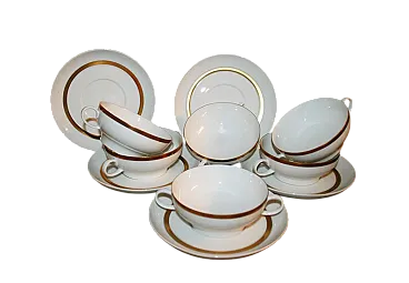 Tazze da Zuppa Porcellana Bianca Thomas Rosenthal Bouillon
