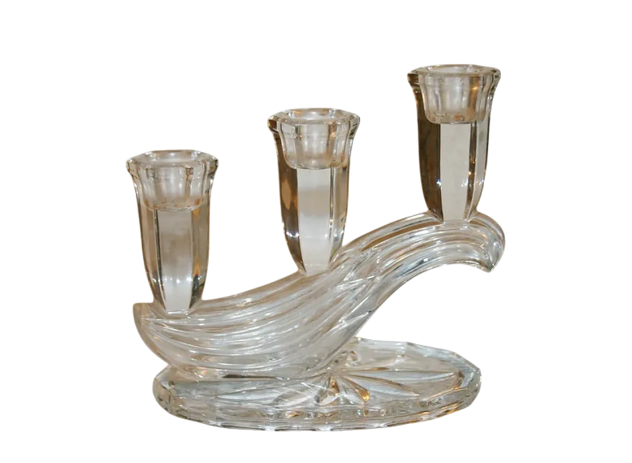 Titolare delle candele, 3 armi, Candelabra Art Deco 7