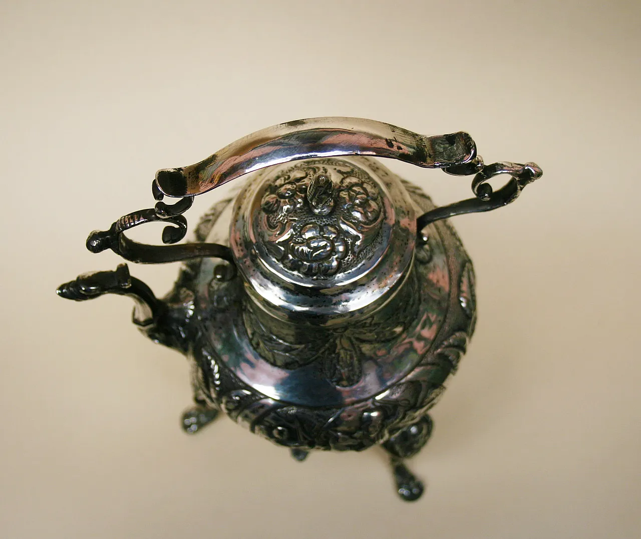 Antique Samovar d'argento, Balaam e Angelo, Hanau 3