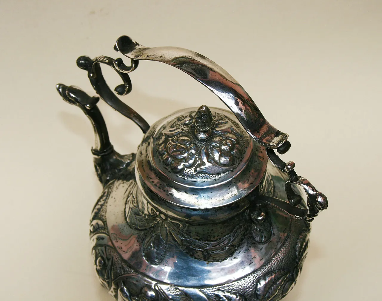 Antique Samovar d'argento, Balaam e Angelo, Hanau 9