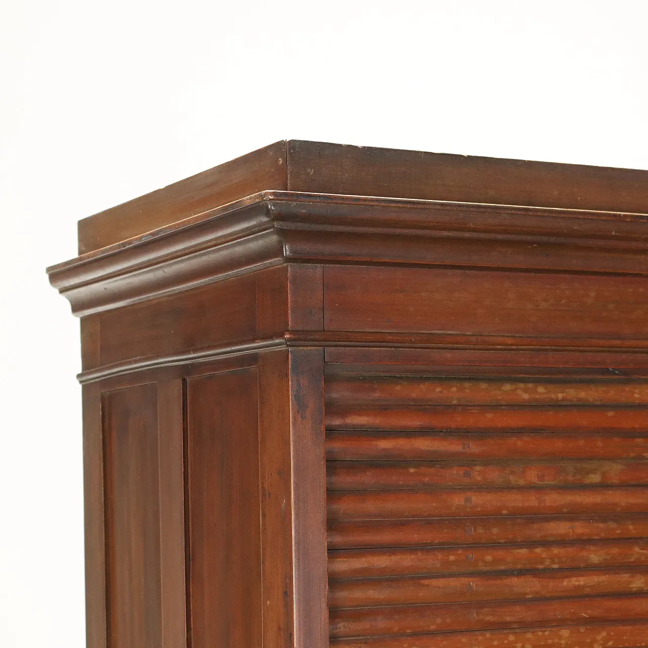 Armadio a rullo cassetti in faggio, primo '900 4