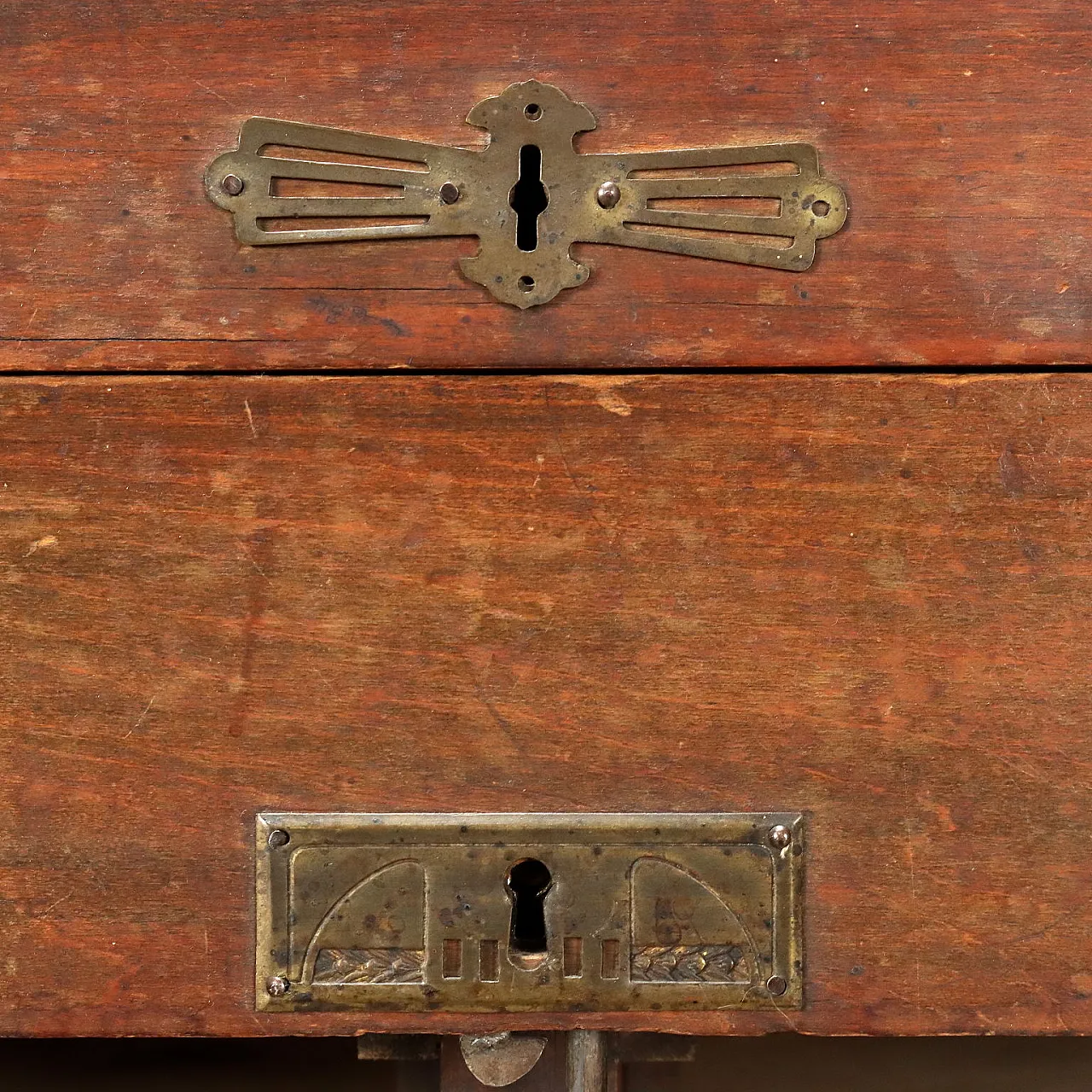 Armadio a rullo cassetti in faggio, primo '900 7