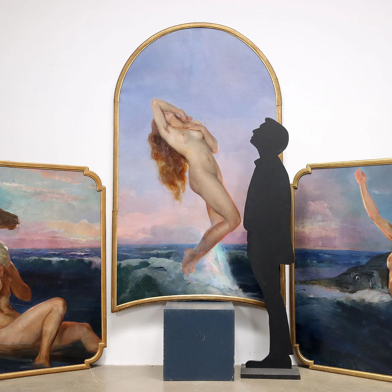 Painting by Luigi Brignoli, oil on canvas, 1930s 2