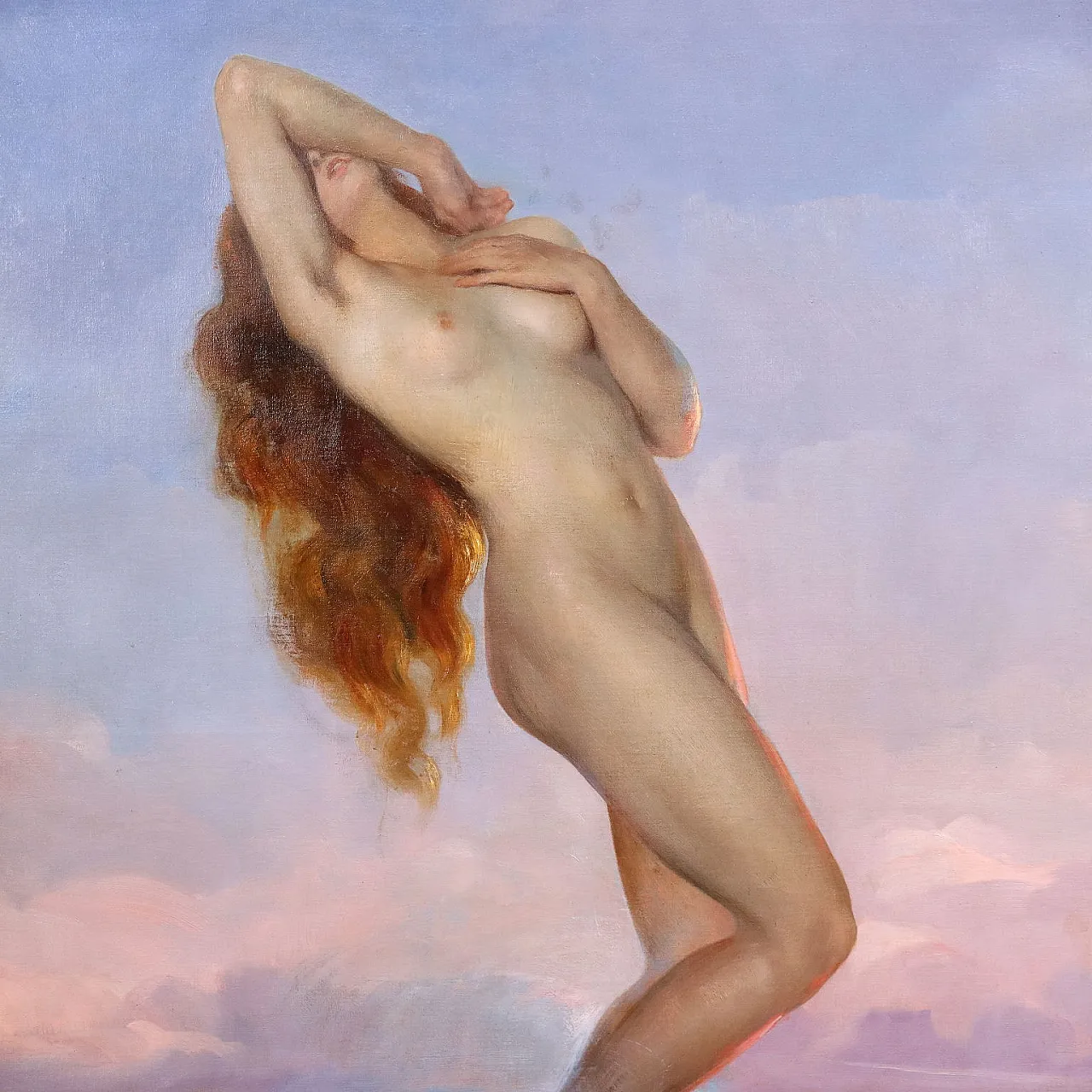 Painting by Luigi Brignoli, oil on canvas, 1930s 4