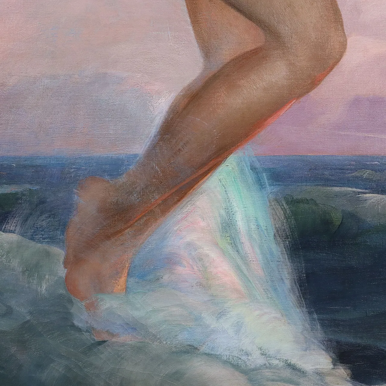 Painting by Luigi Brignoli, oil on canvas, 1930s 7