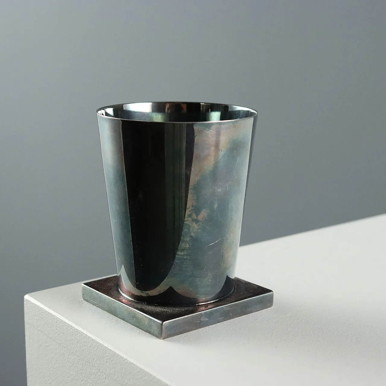 Coppia di bicchieri in argento 925 di Pampaloni, '900 3