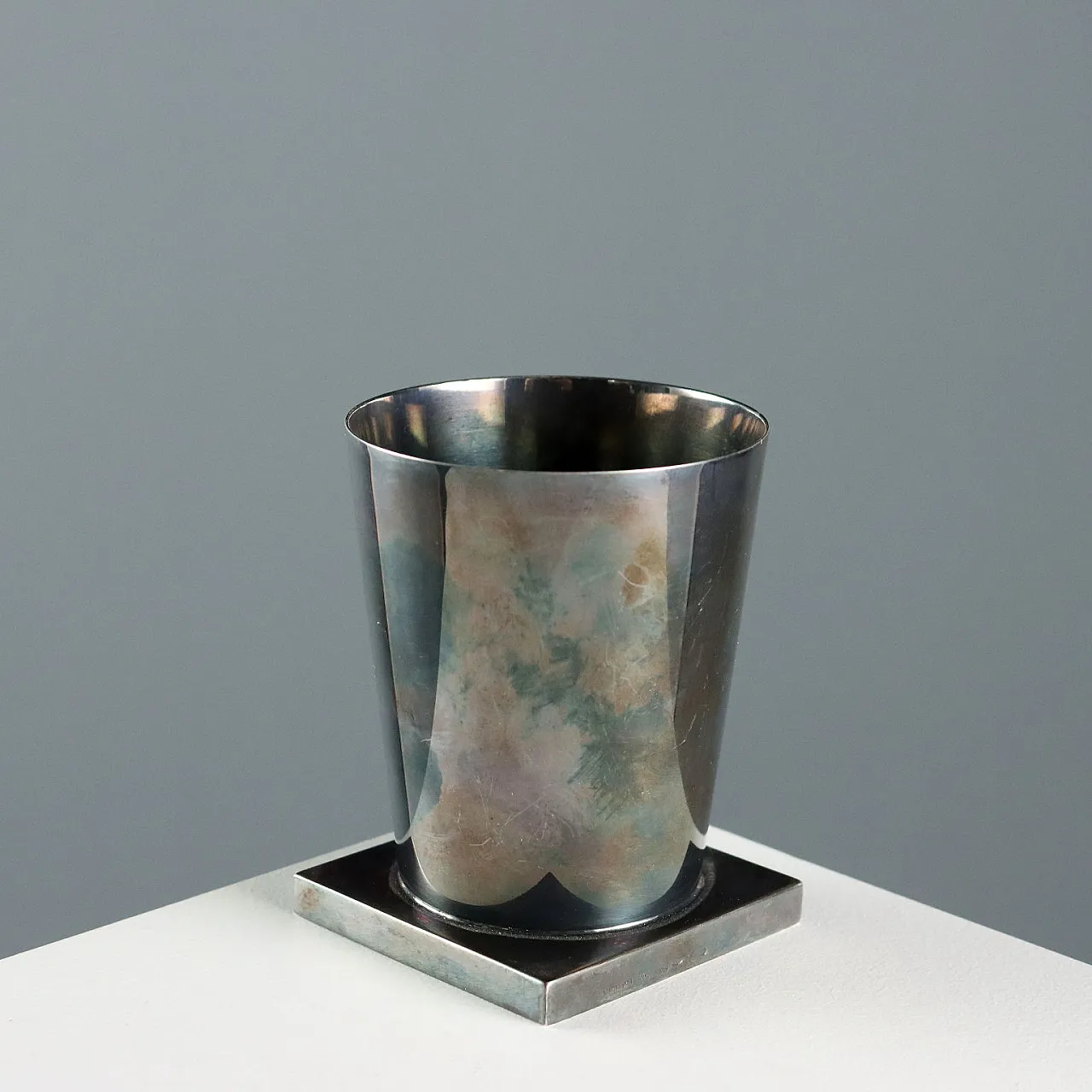 Coppia di bicchieri in argento 925 di Pampaloni, '900 4