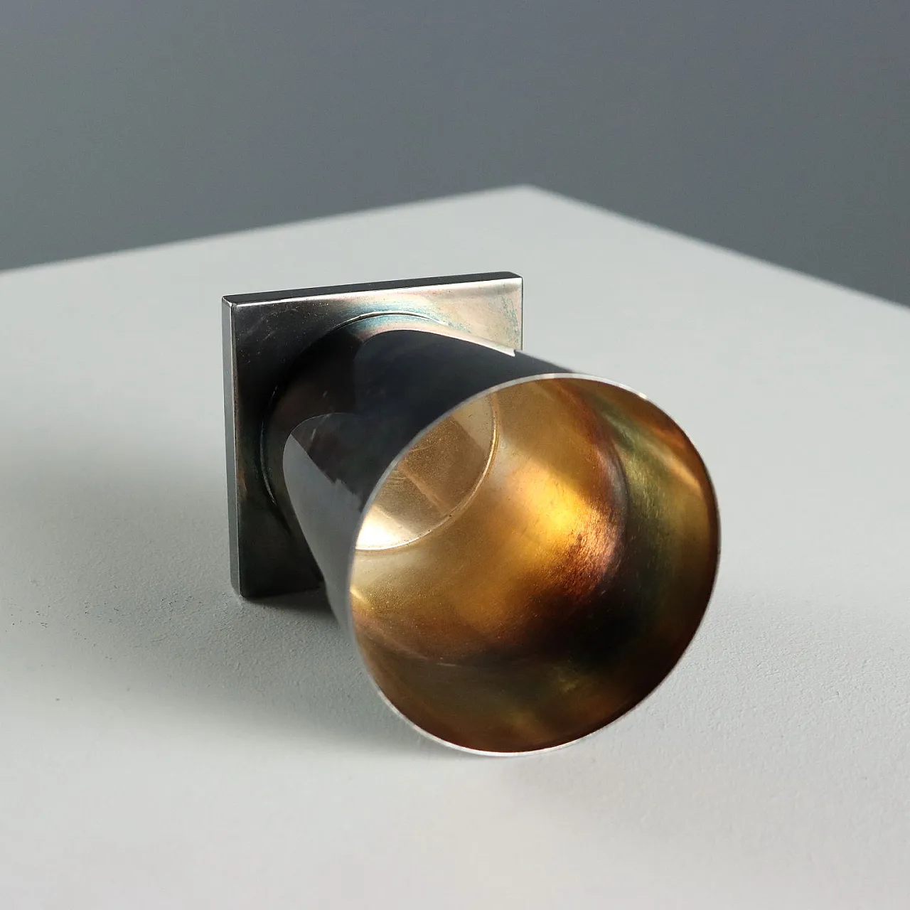 Coppia di bicchieri in argento 925 di Pampaloni, '900 5