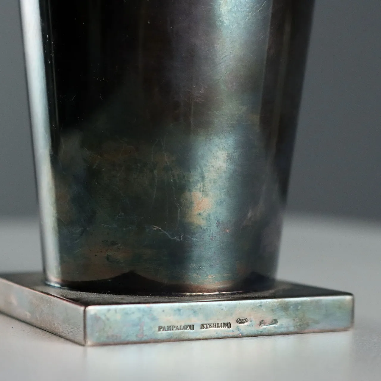 Coppia di bicchieri in argento 925 di Pampaloni, '900 7